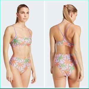 Adidas x Farm Rio L high waist bikini